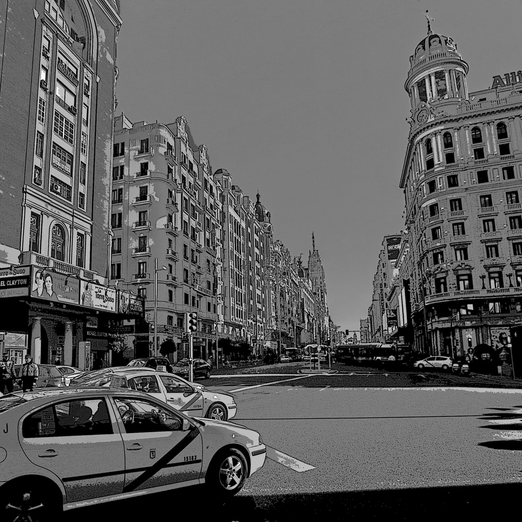 Cuadro Gran Vía Madrid. Tamaño grande. Envío gratuito!!