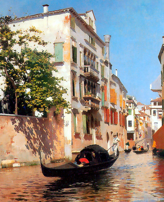 Cuadro góndola en Venecia (bme020904)