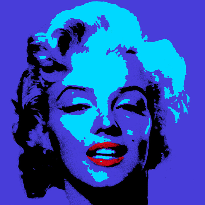 Cuadro Marilyn azul pop (bme083007)