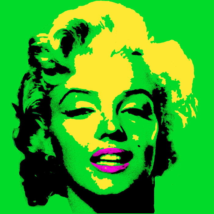 Cuadro Marilyn verde pop (bme083009)