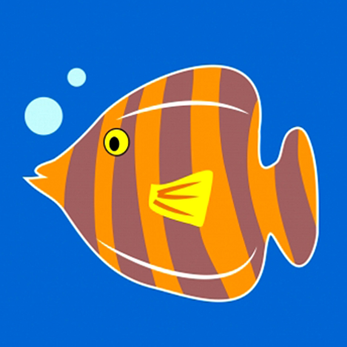 Cuadro infantil pez (bme160105)