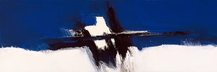 Cuadro abstracto azul y blanco (bme170017alar)