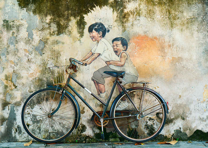 Cuadro bicicleta en mural (bpx0505)