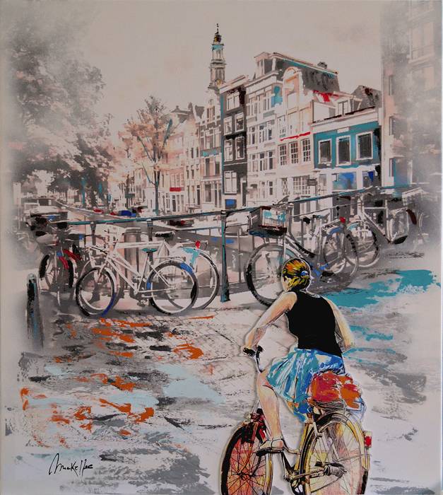 Cuadro bicicletas de Amsterdam (bjlp064)