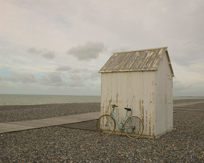 Cuadro bicicleta en la playa (bgca2727)
