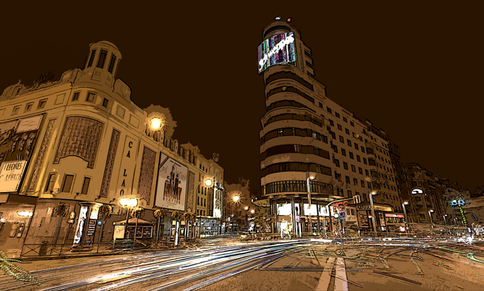 Cuadro Plaza Callao Madrid (bgca1079)