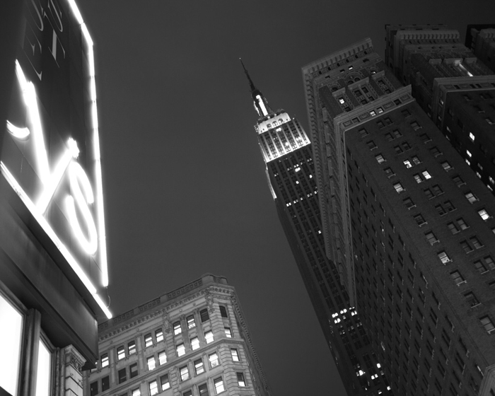 Cuadro Empire State blanco y negro (bgca1274