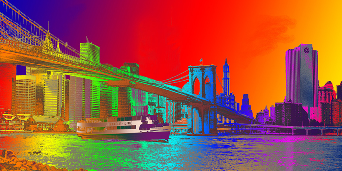 Cuadro pop puente de Brooklyn (bgca1465)