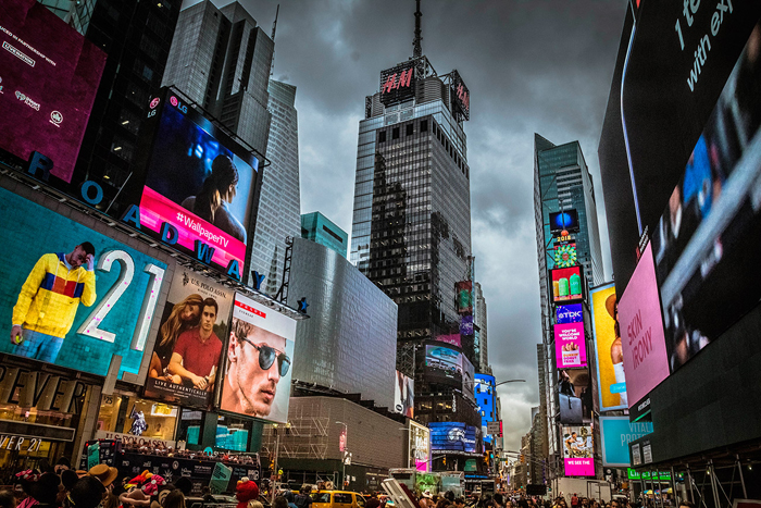 Cuadro luces en Nueva York (bpx0033)