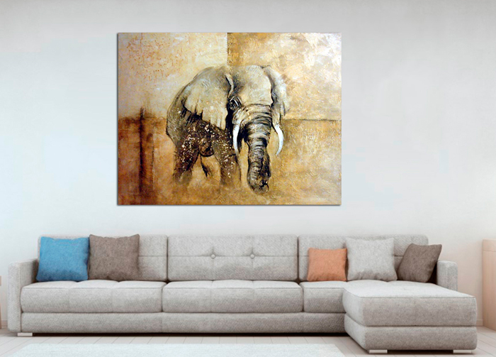 Cuadro elefante   (bdgf032)