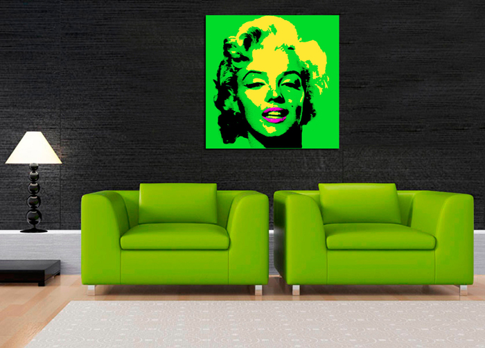 Cuadro Marilyn verde pop (bme083009)