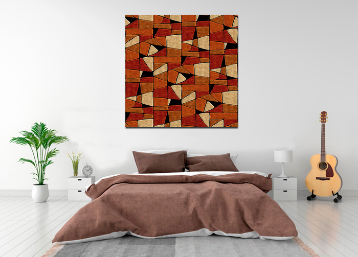 Cuadro mosaico abstracto (bme170164)