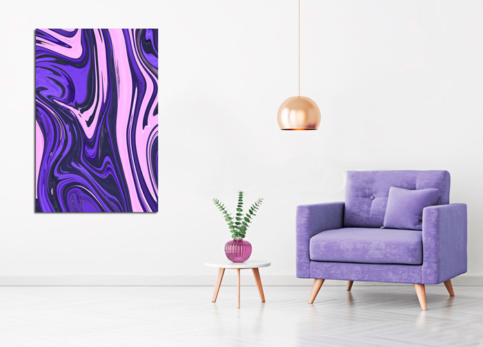 Cuadro abstracto arte digital (bmedk-b.purple)