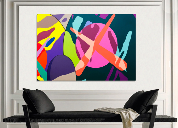 Cuadro abstracto arte digital (bmedk-kwn7)