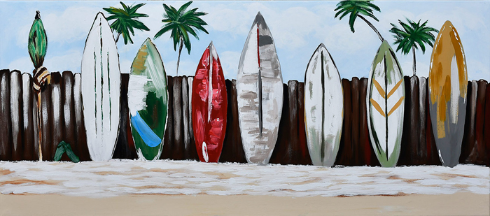 Cuadro con tablas de surf (b47)