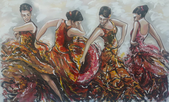 Cuadro flamencas (bjlp120)