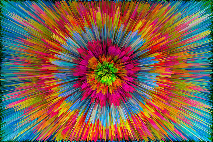 Cuadro abstracto explosion color (bpx0621)