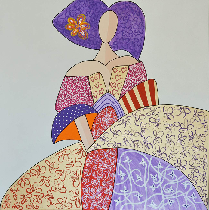 Cuadro Menina dama 5 (bci1005)