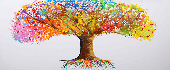 Cuadro arbol colores (bci1090)