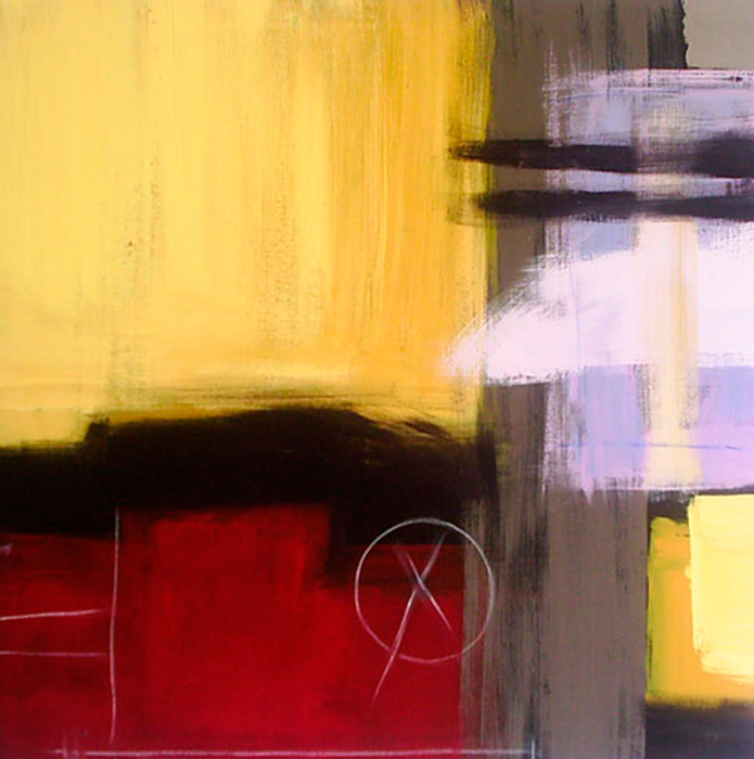 Cuadro abstracto cuadrado (bci156)