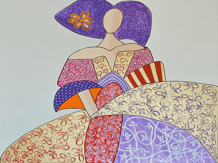 Cuadro Menina color (bci4018)