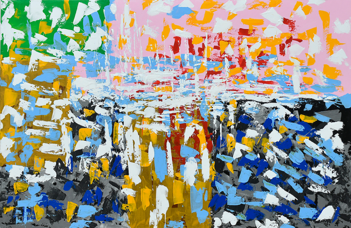 Cuadro abstracto explosion de color (bci5009)