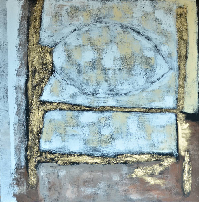 Cuadro abstracto cuadrado (bdga094)