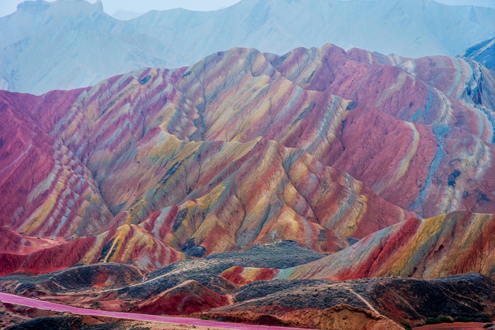 Cuadro Montaña Arco Iris China (bfl127245600)