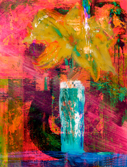 Cuadro jarrón con flor abstracto (bfl72747865)