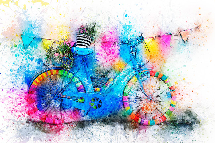 Cuadro bicicleta colores (bpx0414)