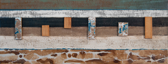 Cuadro abstracto collage madera (bjlp096)