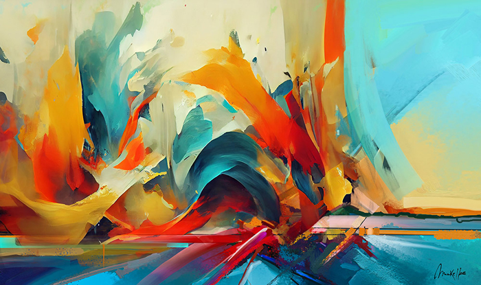 Cuadro abstracto colores (bjlp164)
