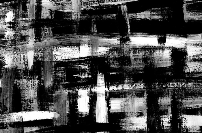 Cuadro abstracto blanco y negro (bme160038)