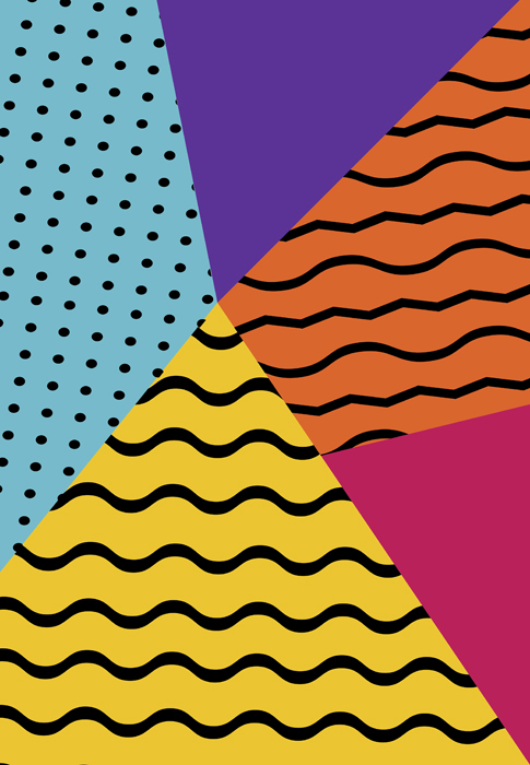 Cuadro abstracto arte digital (bmedk-multicolour)