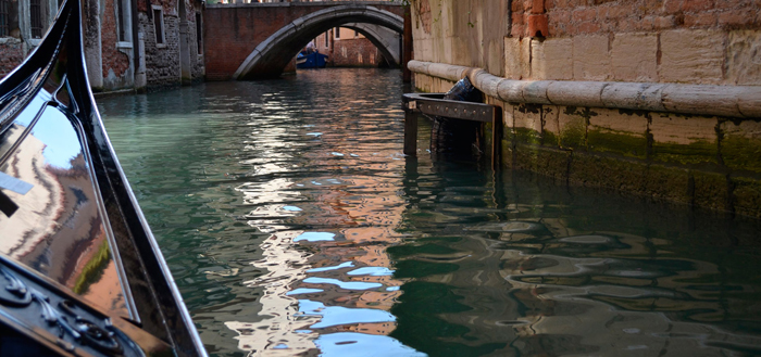Cuadro puentes de Venecia en gondola (bpmv002)