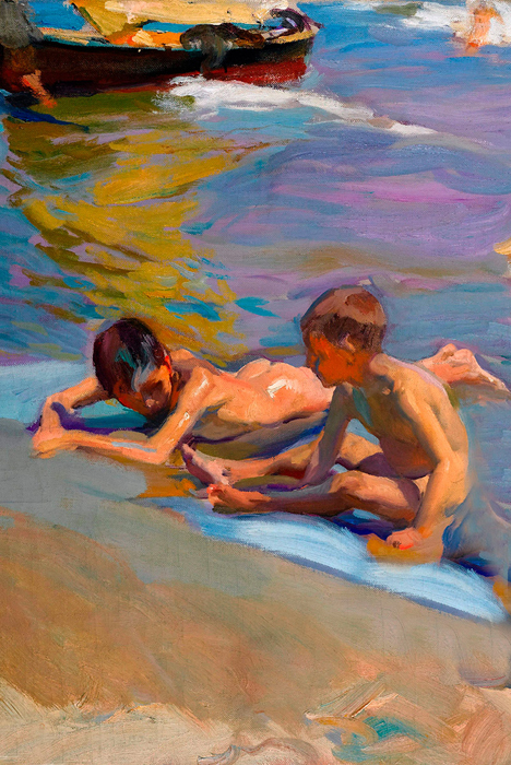 Cuadro niños en la playa (bpmv2002)