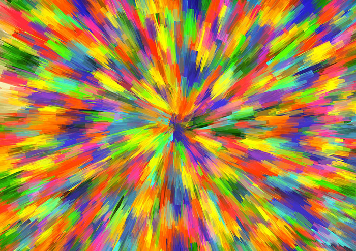 Cuadro abstracto estrella de colores (bpx0627)