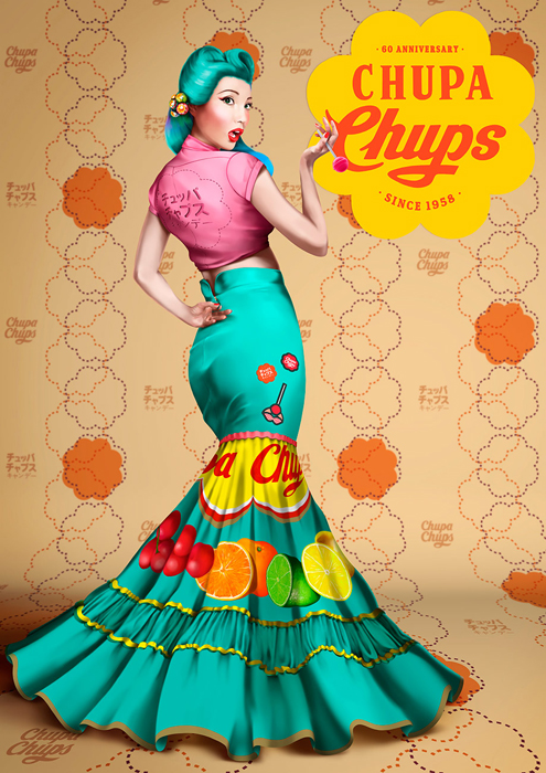 Cuadro chica pop publicidad (bpx0525)