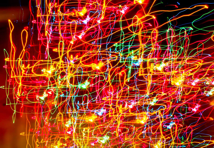 Cuadro abstracto luces neon (bpx0624)