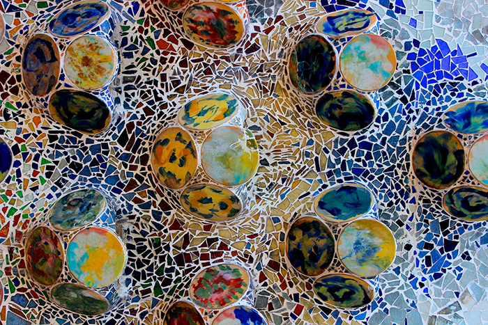 Cuadro mosaico trencadis Barcelona (bpx3026)